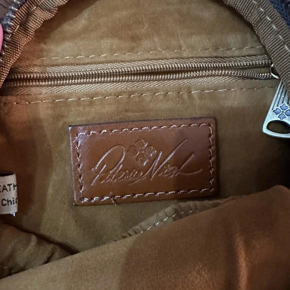 Patricia Nash Marisol European Map Leather Sling Bag Riot Rust NWT - Picture 10 of 13